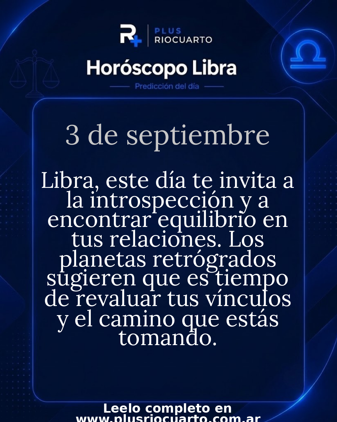 Libra: Un día para reflexionar y encontrar equilibrio en tus relaciones