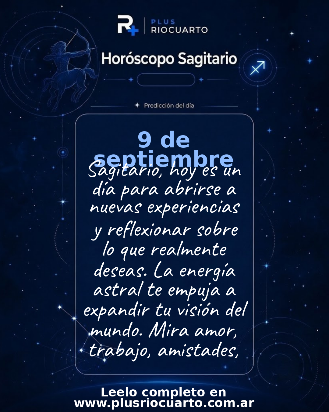 Sagitario: Un día para expandir horizontes y reflexionar